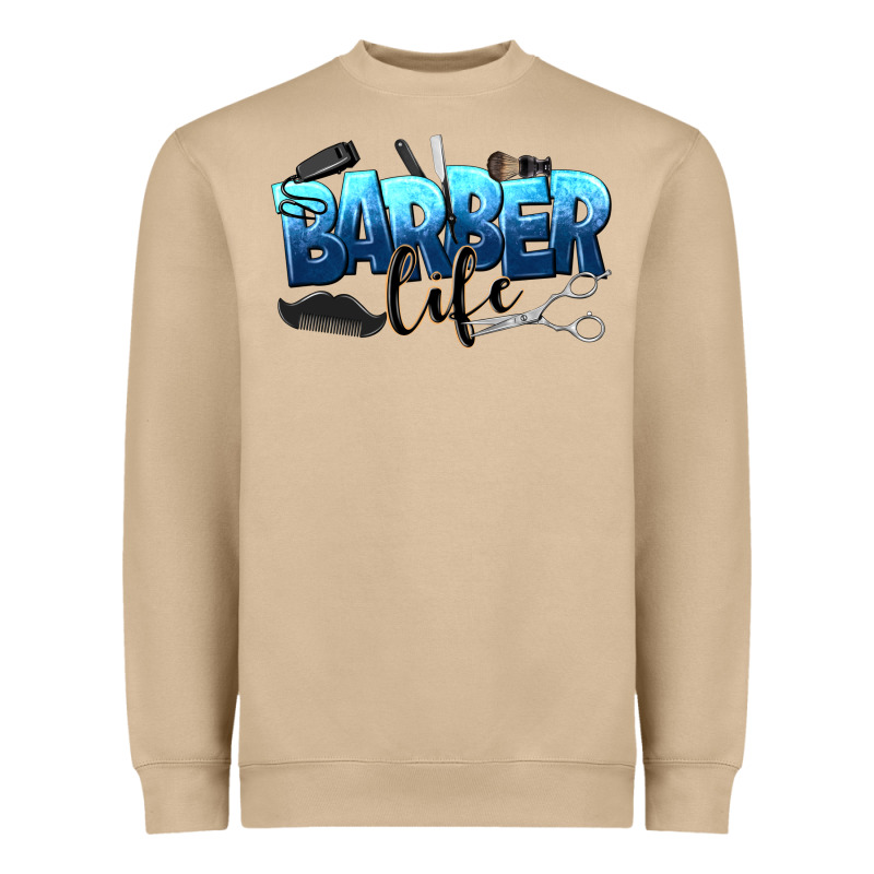 Barber Life Heavyweight Sweatshirt by NancyCooperArtShop | Teevron