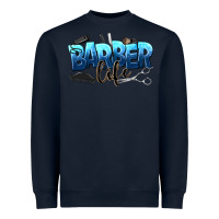 Navy barber life Heavyweight Sweatshirt - NancyCooperArtShop