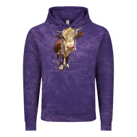 Cloud Purple Hereford Heifer Vintage Hoodie - LillyAllenDesigns