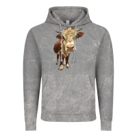 Cloud Rock Hereford Heifer Vintage Hoodie - LillyAllenDesigns