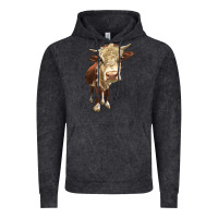 Vintage Black Hereford Heifer Vintage Hoodie - LillyAllenDesigns