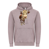 Vintage Zinc Hereford Heifer Vintage Hoodie - LillyAllenDesigns