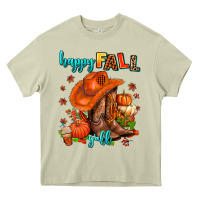 Mossy happy fall y'all  cowgirl Heavy Core Tee - AdoDesignShop
