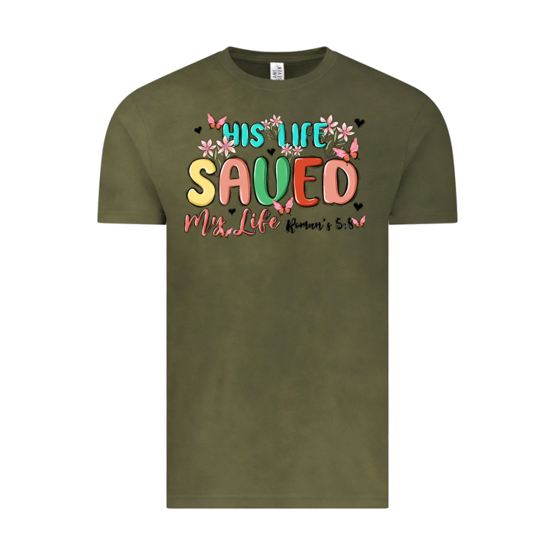 His Life Saved My Life Vintage Tee by MaliasSmallBusiness | Teevron