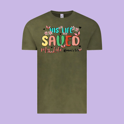 His Life Saved My Life Vintage Tee Designed By Maliassmallbusiness