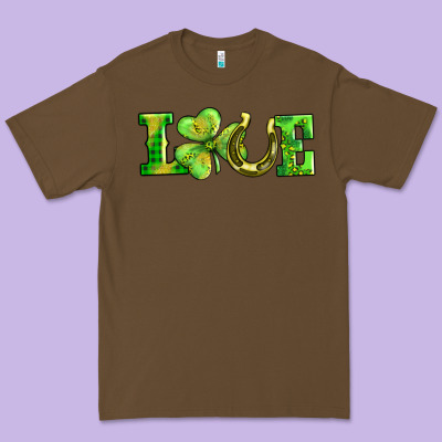 Love With Horseshoe Premium Tee Designed By Adodesignshop