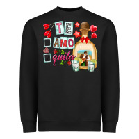 Black te amo te quila Heavyweight Sweatshirt - NancyCooperArtShop