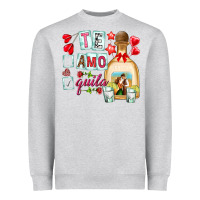 Heather Grey te amo te quila Heavyweight Sweatshirt - NancyCooperArtShop