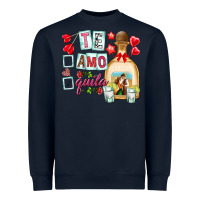 Navy te amo te quila Heavyweight Sweatshirt - NancyCooperArtShop