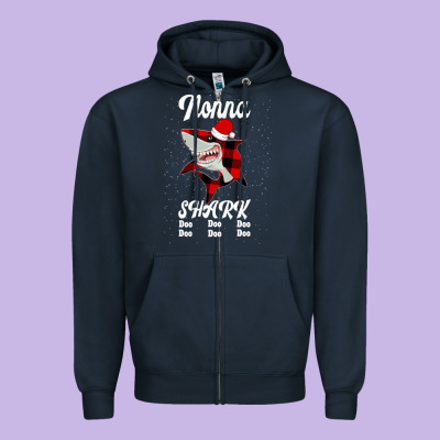 Nonna Shark Doo Doo Zipper Hoodie Designed By Bettercallsaul