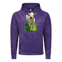 Cloud Purple Charolais Heifer Vintage Hoodie - LillyAllenDesigns