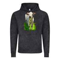 Vintage Black Charolais Heifer Vintage Hoodie - LillyAllenDesigns