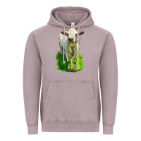 Vintage Zinc Charolais Heifer Vintage Hoodie - LillyAllenDesigns