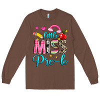 Chestnut little miss pre k Long Sleeve Tee - NancyCooperArtShop
