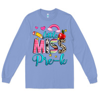 Colony Blue little miss pre k Long Sleeve Tee - NancyCooperArtShop