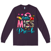 Plum little miss pre k Long Sleeve Tee - NancyCooperArtShop