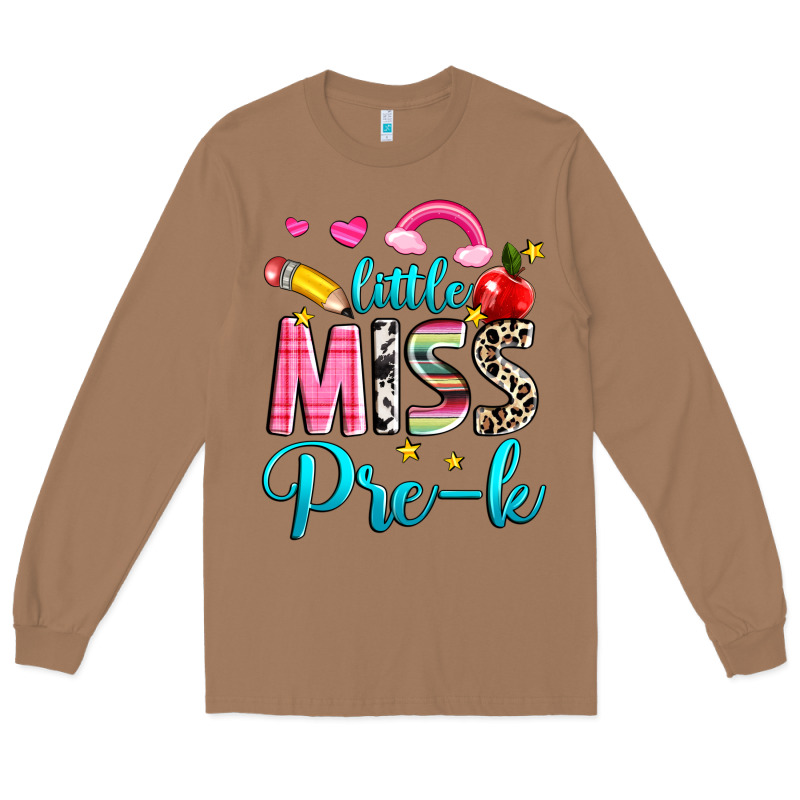 Little Miss Pre K Long Sleeve Tee by NancyCooperArtShop | Teevron