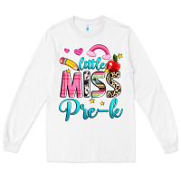 White little miss pre k Long Sleeve Tee - NancyCooperArtShop