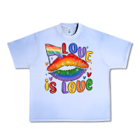 Grape Ice love is love lips Urban Heavy Tee - MaliasSmallBusiness