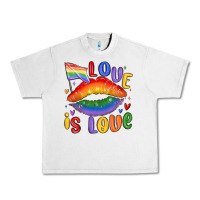 Lunar Rock love is love lips Urban Heavy Tee - MaliasSmallBusiness