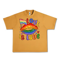 Love Is Love Lips Urban Heavy Tee | Teevron