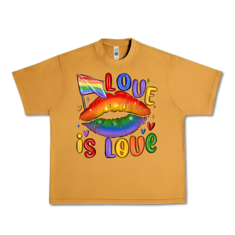 Love Is Love Lips Urban Heavy Tee by MaliasSmallBusiness | Teevron