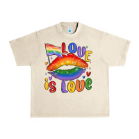 Sandshell love is love lips Urban Heavy Tee - MaliasSmallBusiness