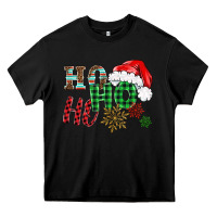 Black ho ho ho christmas Heavy Core Tee - BarkalooDesign