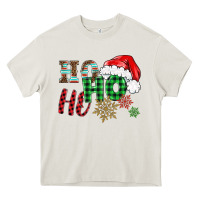 Cream ho ho ho christmas Heavy Core Tee - BarkalooDesign