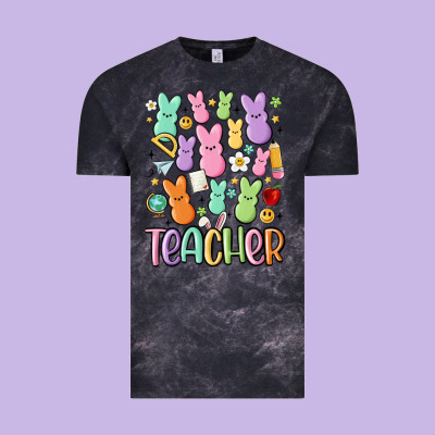 Teacher Bunny's Vintage Tee Designed By Maliassmallbusiness
