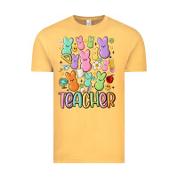 Vintage Mustard teacher bunny's Vintage Tee - MaliasSmallBusiness