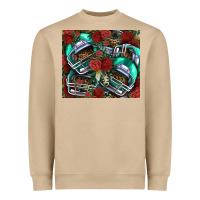 Mushroom floral american football  helmet Heavyweight Sweatshirt - NancyCooperArtShop