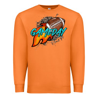 Carrot Game day leopard fire and ball Premium Sweatshirt - HowdyJamesFarm