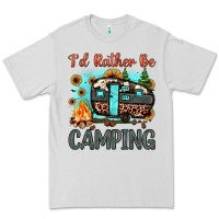 Dove Grey i'd rather be camping Premium Tee - JahusDesignShop