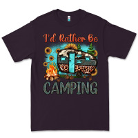 Plum i'd rather be camping Premium Tee - JahusDesignShop