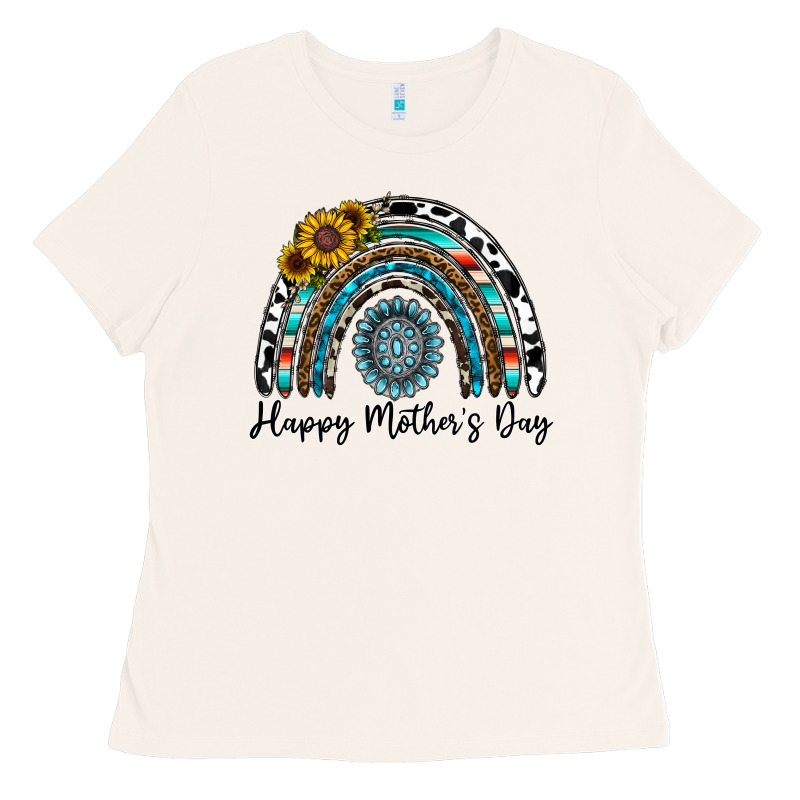 Happy Mother's Day Rainbow Ladies Tee by CowhideDigitalArt | Teevron