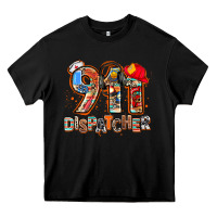 Black 911 dispatcher Heavy Core Tee - AdoDesignShop