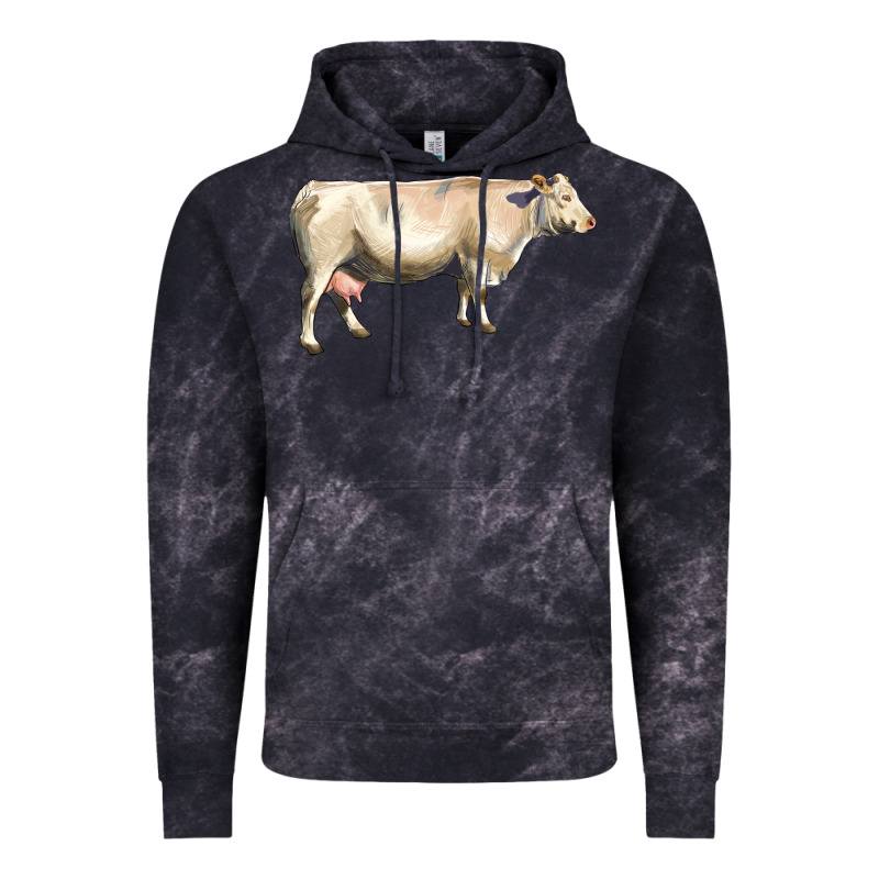 Charolais Cattle Vintage Hoodie by LillyAllenDesigns | Teevron
