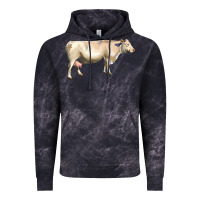 Cloud Black charolais cattle Vintage Hoodie - LillyAllenDesigns