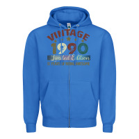 True Royal Vintage 1990 Limited Edition 31 Years Of Being Awesome Zipper Hoodie - Bettercallsaul