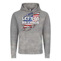 Cloud Rock Let's Go Brandon Ripped Cloth with American Flag Vintage Hoodie - Jasminsmagicworld
