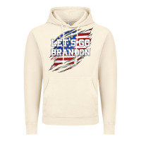 Vintage Artic Let's Go Brandon Ripped Cloth with American Flag Vintage Hoodie - Jasminsmagicworld