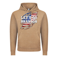 Vintage Coffee Let's Go Brandon Ripped Cloth with American Flag Vintage Hoodie - Jasminsmagicworld