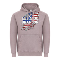Vintage Zinc Let's Go Brandon Ripped Cloth with American Flag Vintage Hoodie - Jasminsmagicworld