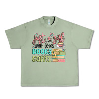 Oil Green just a girl who loves books and coffee Urban Heavy Tee - MaliasSmallBusiness