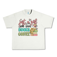 Pistachio just a girl who loves books and coffee Urban Heavy Tee - MaliasSmallBusiness