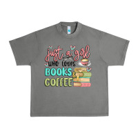 Tornado just a girl who loves books and coffee Urban Heavy Tee - MaliasSmallBusiness