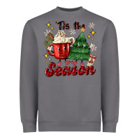 Storm 'tis the season with christmas tree and hot cocoa Heavyweight Sweatshirt - MaliasSmallBusiness