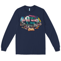 Navy it takes a big heart to shape little mind teacher Long Sleeve Tee - NancyCooperArtShop