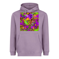 Lavender Mardi Gras and jester hat seamless pattern Heavyweight Hoodie - HowdyJamesFarm